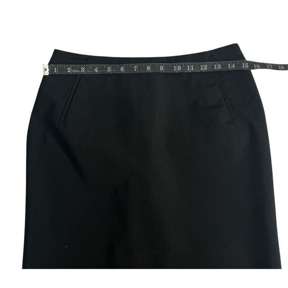 Gianni Versace Classic Back Zipper Pencil Midi Skirt Black Size 8-10 Medium - Picture 9 of 13